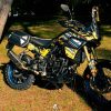 Juego De Maletas Laterales Royster Speed Negro / Gris