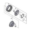REPUESTO JUEGO DISCOS EMBRAGUE CON PLACA DE PRESION BMW F750GS/F850GS/ADV