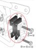 Adaptador de Bloqueo maletero aluminio ESTANDAR/EXCLUSIV