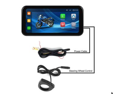 Pantalla Carplay y Android motorcycle 6.25" HD - Image 5