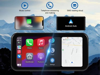 Pantalla Carplay y Android motorcycle 6.25" HD - Image 7