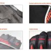 Guantes HEVIK Krabi Verano Negro/Neon