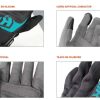Guantes Hevik Wulai Verano Negro/Gris