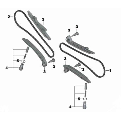 Cadenilla De Distribución Izquierda BMW R1200Gs K50/K51/R1200R/RS