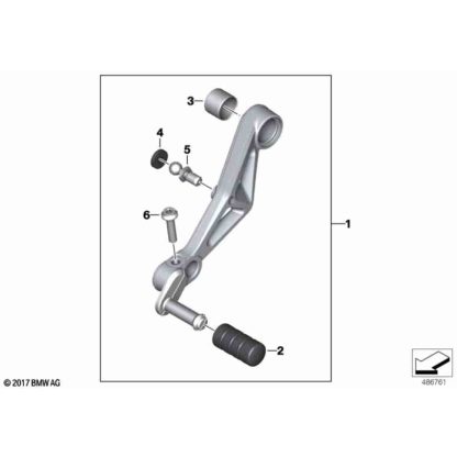 Caucho Pedal De Cambios BMW Serie F / R1200GS-K50 / K51 R1250GS / ADV / R1250R