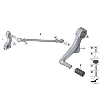 Caucho Pedal De Cambios BMW R1300GS/ADV