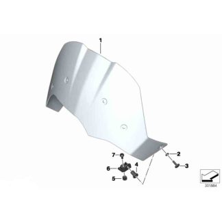 Soporte Parabrisas Izquierdo BMW F650GS / F800GS
