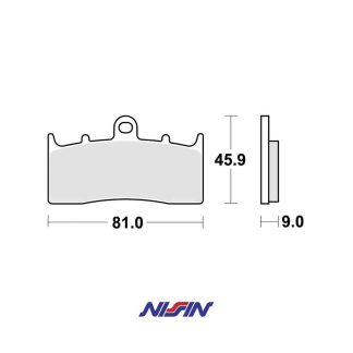Pastillas Freno Delantero NISSIN BMW K1200R / K1300R / R1200C / R1200R / R1150GS / K1600GT / K1600GTL
