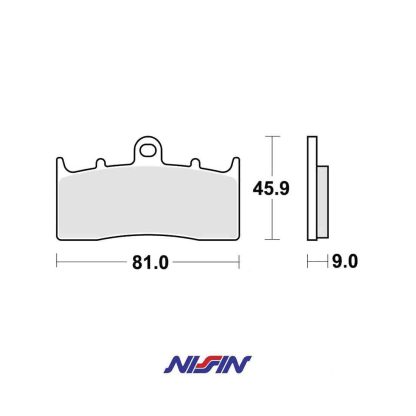 Pastillas Freno Delantero NISSIN BMW K1200R / K1300R / R1200C / R1200R / R1150GS / K1600GT / K1600GTL