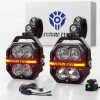 Juego De Luces Exploradoras Led FUTURE EYES Z4 AMARILLO/BLANCO
