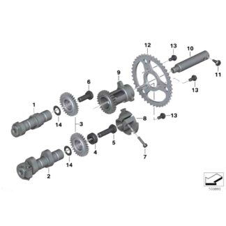 Eje De Levas Derecho Admisión BMW R1200Gs K50/K51/R1250R
