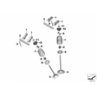 Válvula De Admisión BMW F750GS/F800GS F850GS/ADV/F900GS/ADV/F900R/XR